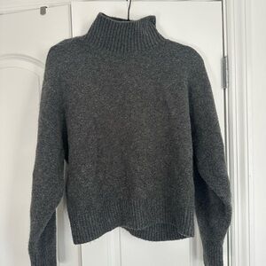 Zara Charcoal Turtleneck Sweater